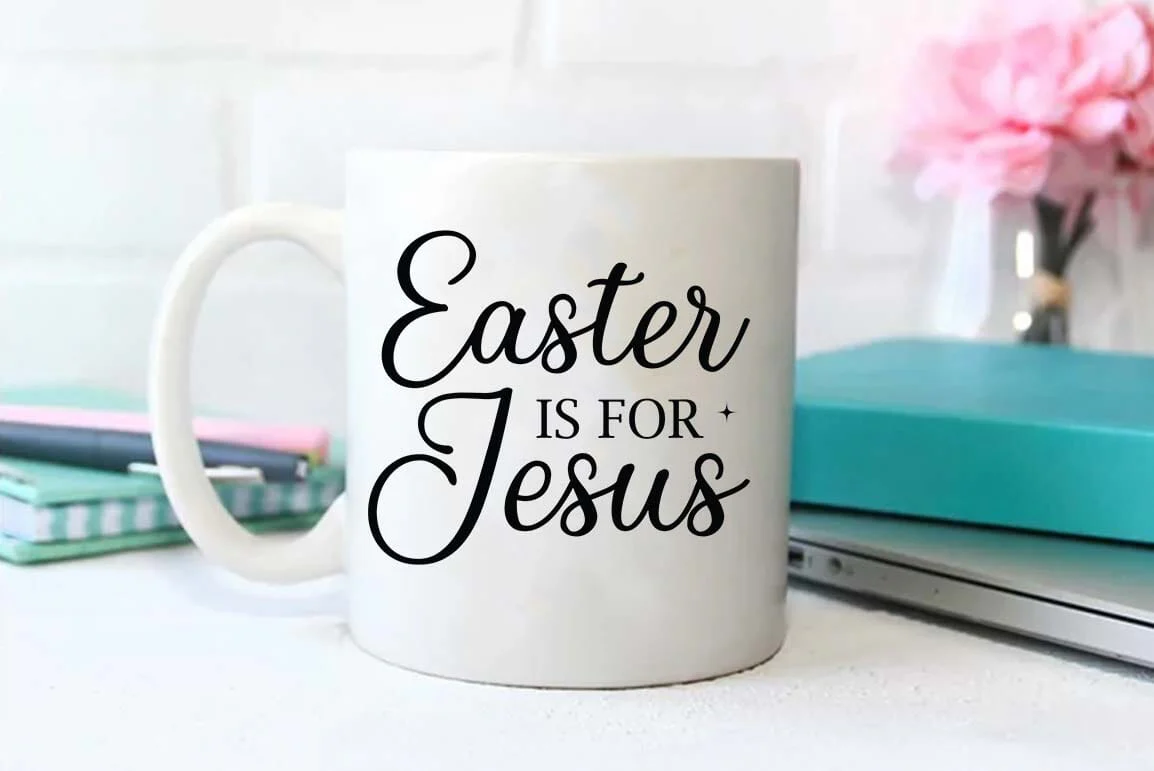 Christian Easter Quote SVG PNG, Easter Illustration Design, Easter is for jesus - Image 2