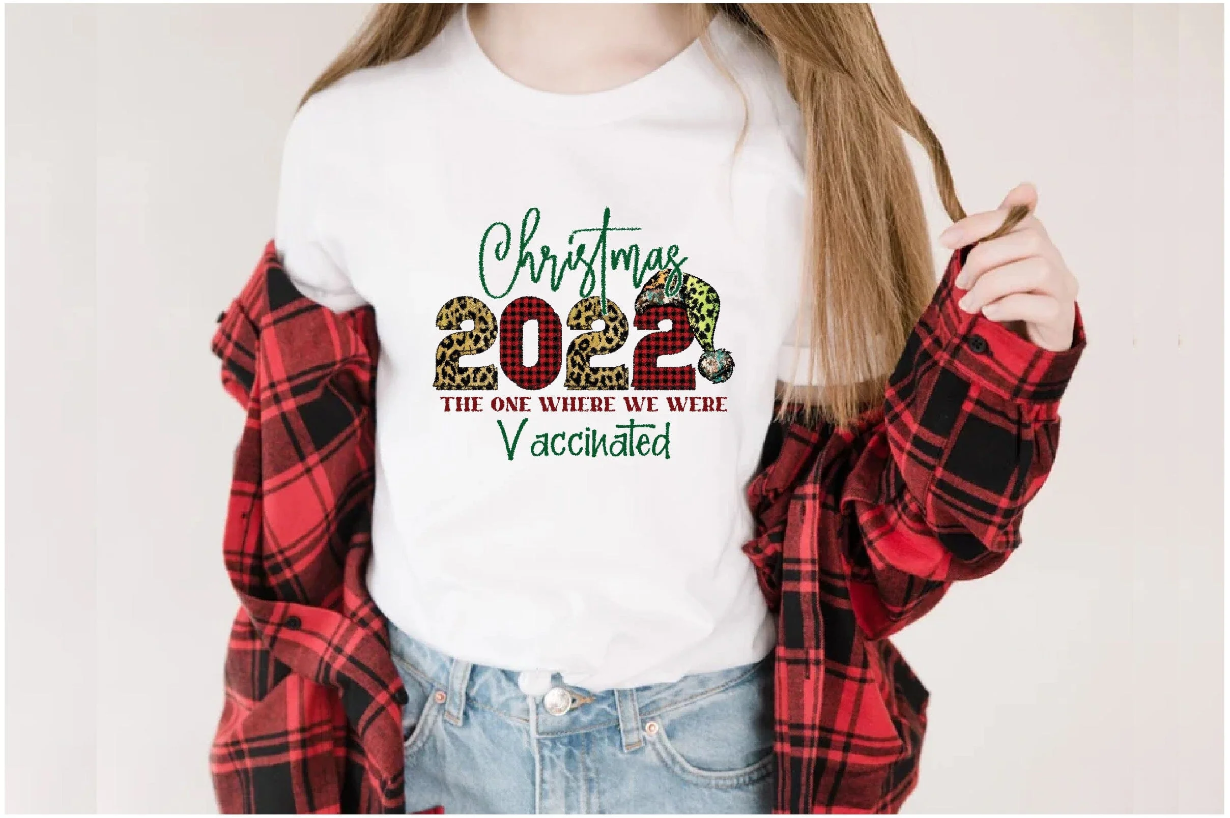 Christmas 2022 - The One Where We Were Vaccinated Sublimation - Image 2