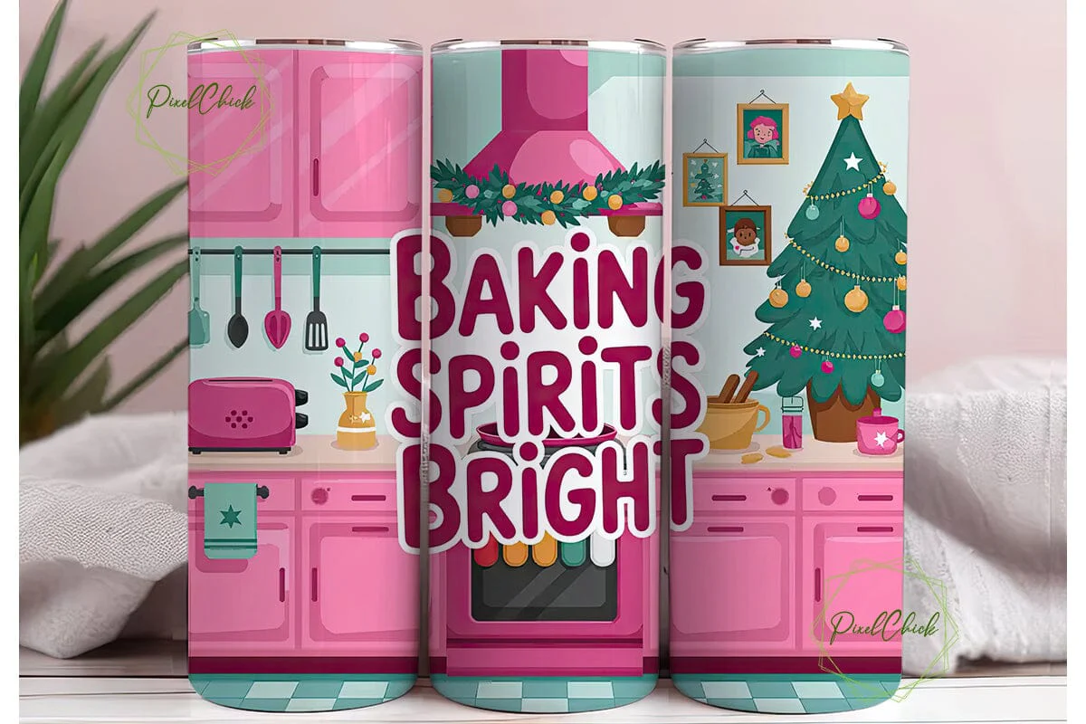 Christmas Baking Spirits Bright Tumbler - Image 3