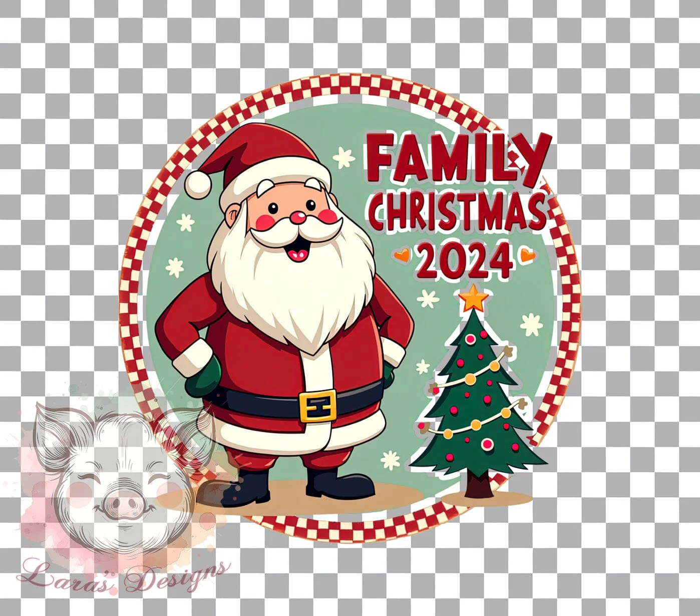 Christmas Family, 2024 Holiday, PNG Files, Sublimation Designs, Family Christmas, Holiday Decor, Personalized Gifts, Winter Crafts - Image 3
