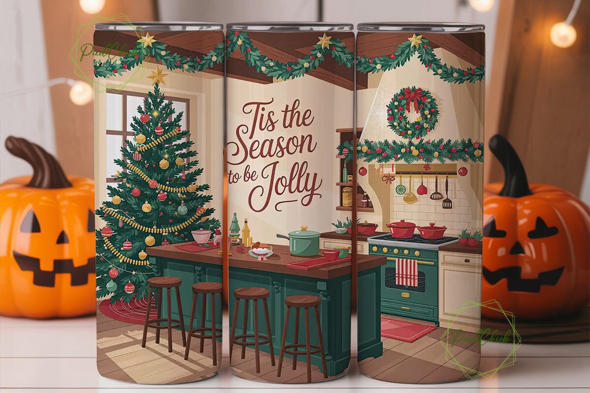 Christmas Kitchen 20oz Tumbler Wrap - Image 2