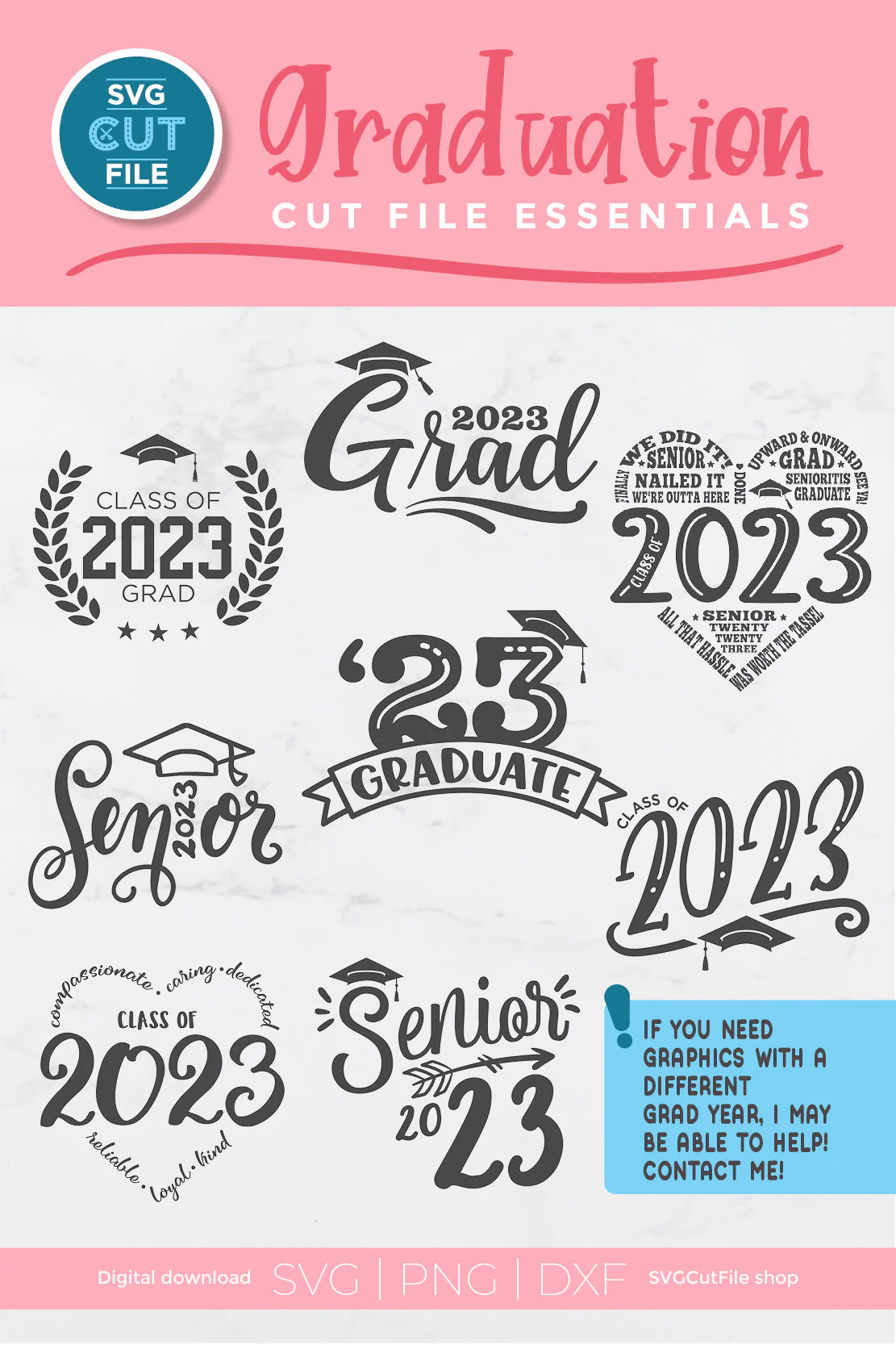 Class of 2023 svg bundle - Image 2