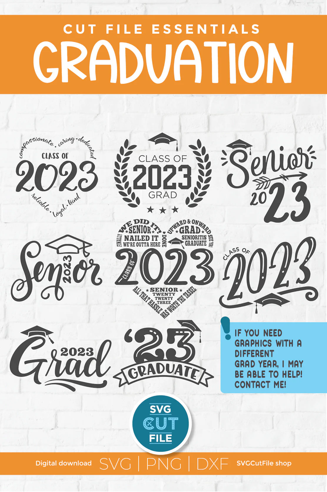 Class of 2023 svg bundle - Image 6