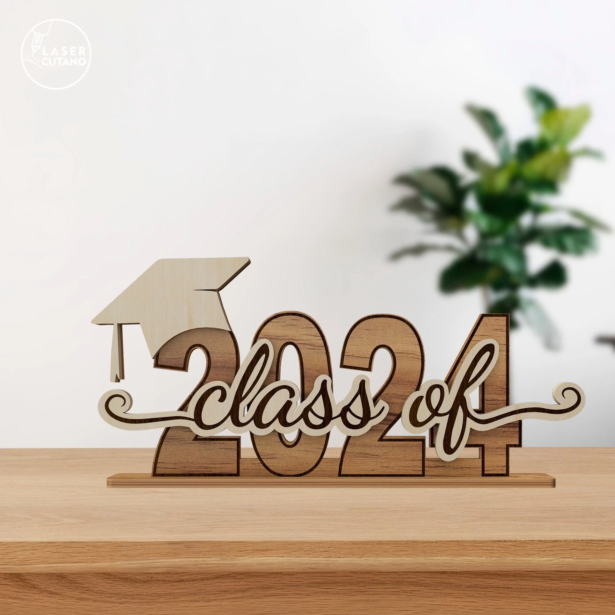 Class of 2024 Graduation Template, Wood Cut< Laser Cut File - Image 7