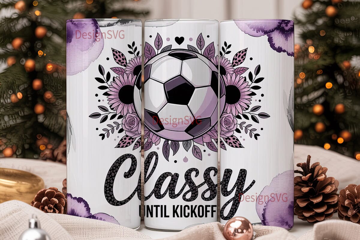 Classy Soccer Tumbler Wrap - Image 2