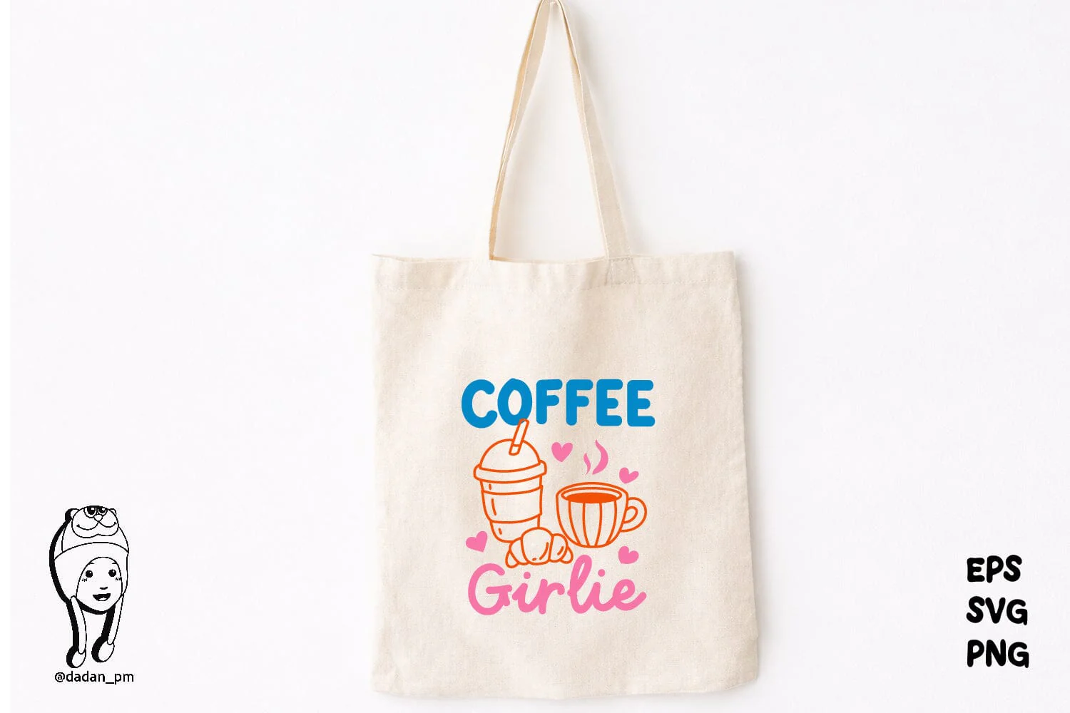 Coffee Quote Girlie Hand-Drawn Png