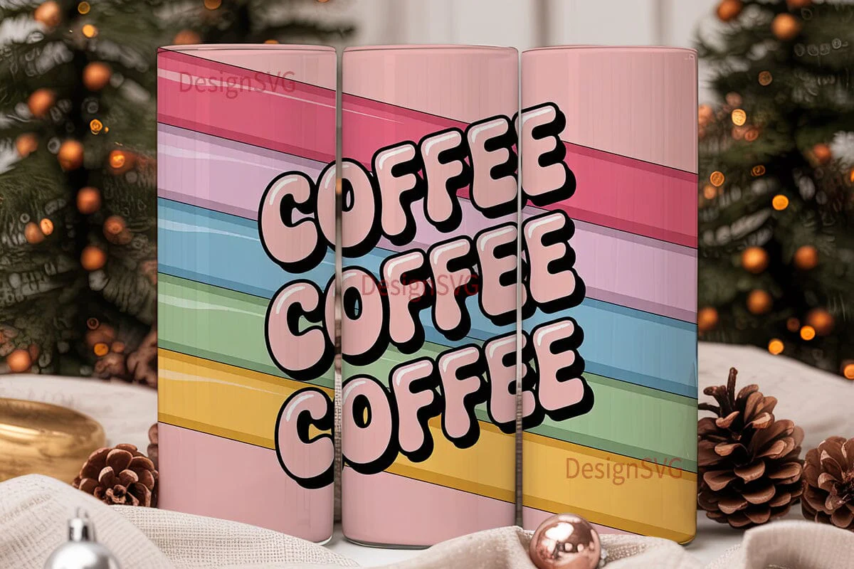 Colorful Coffee Tumbler Wrap - Image 2