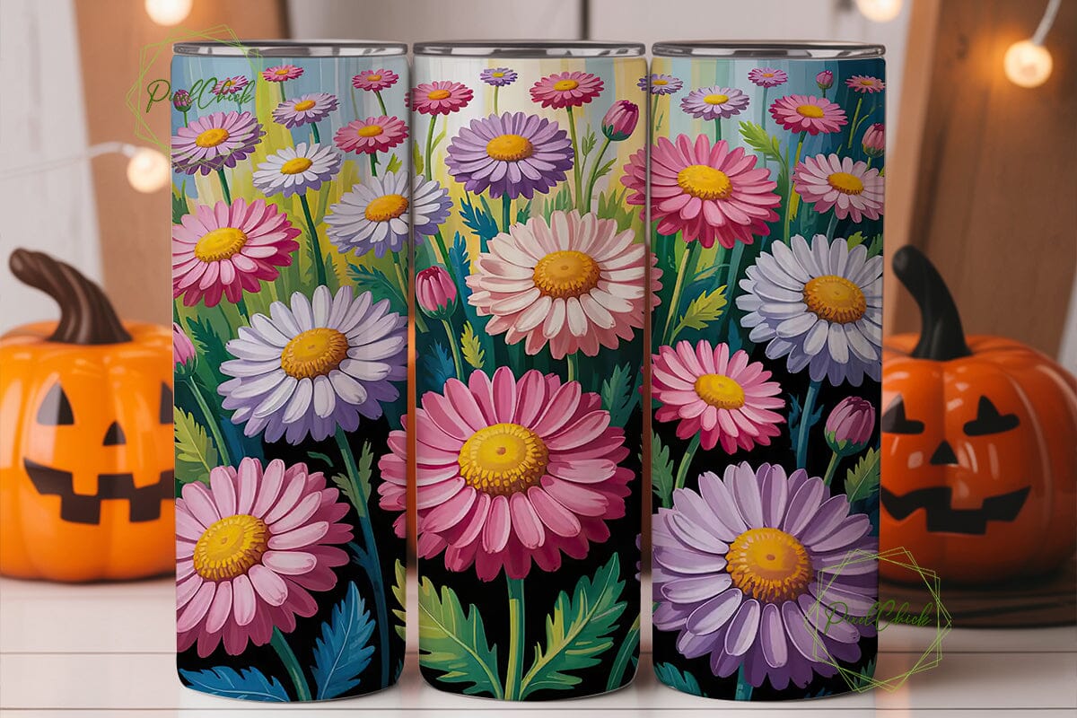 Colorful Daisy 20oz Tumbler Wrap - Image 2