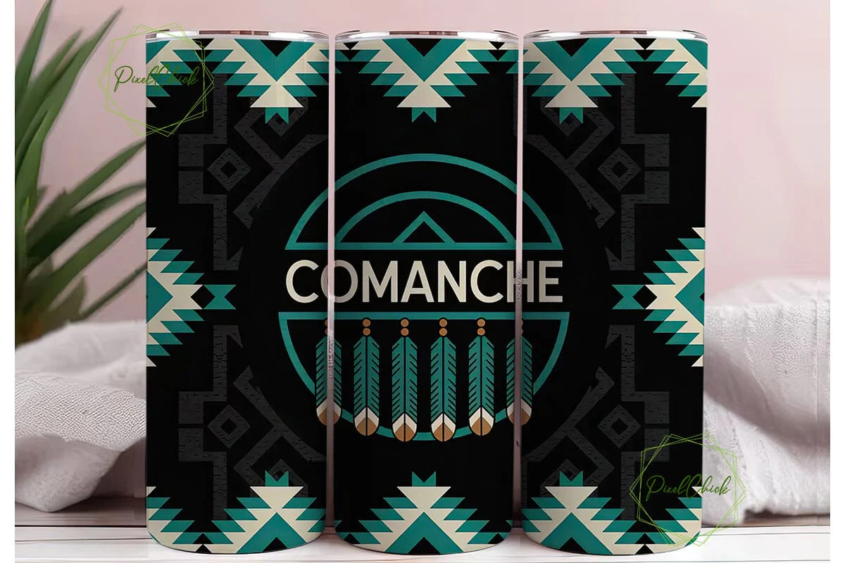Comanche Tribal Tumbler Wrap - Image 3