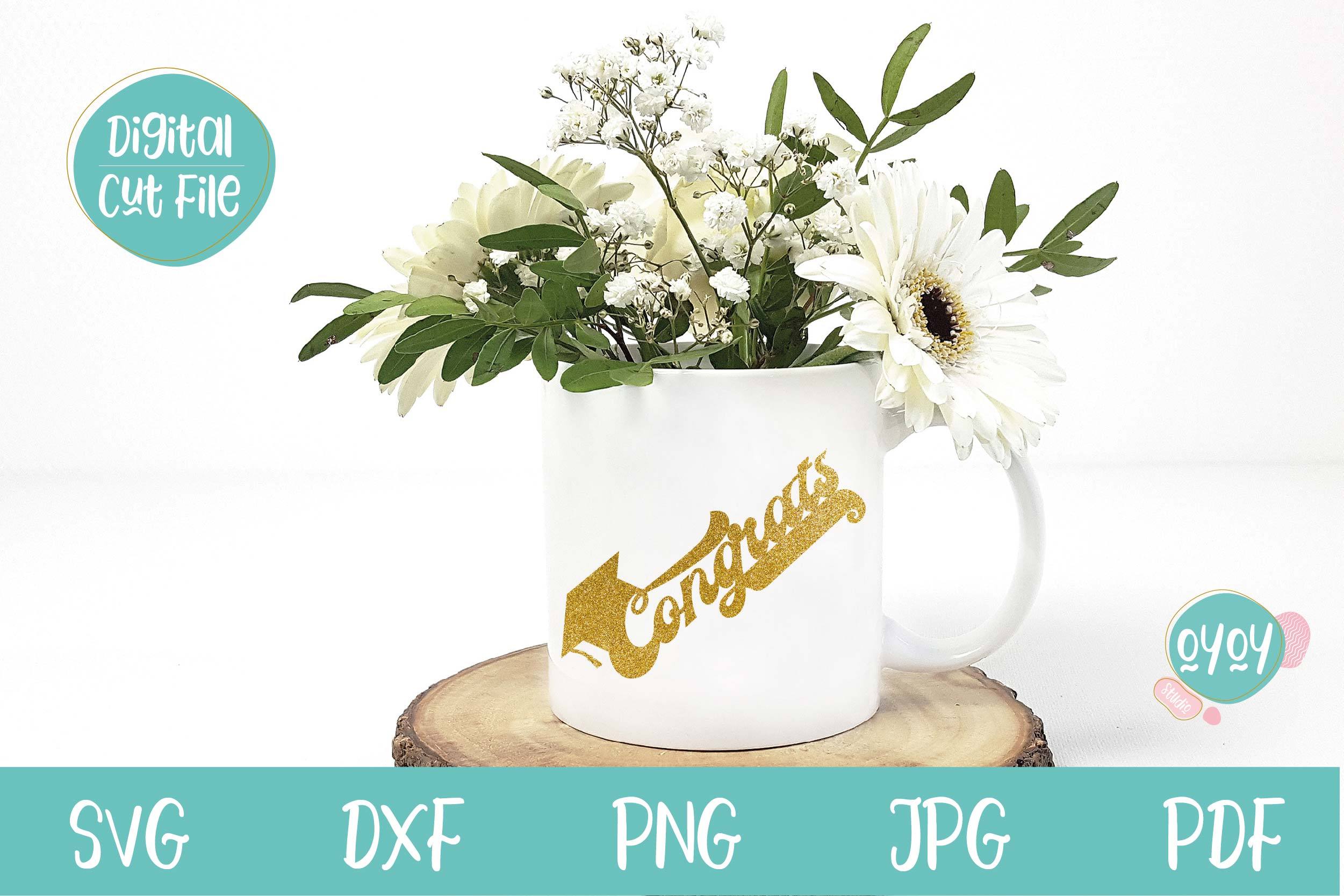 Congrats Cake Topper SVG | Graduation 2022 SVG - Image 3