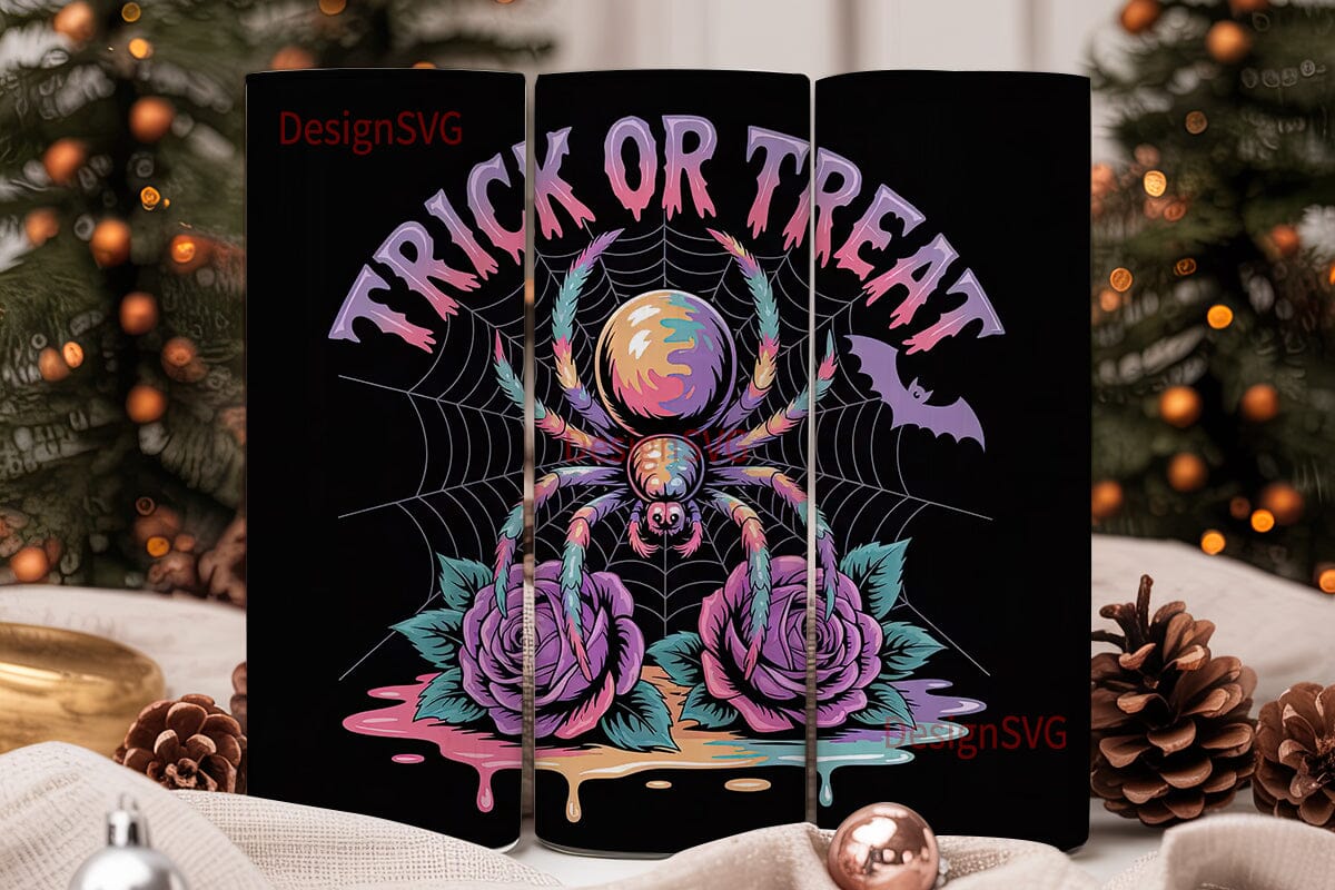 Cosmic Spider Halloween 20oz Tumbler - Image 2
