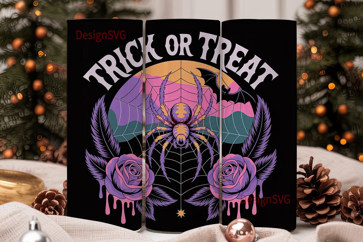 Cosmic Spider Halloween 20oz Tumbler - Image 2