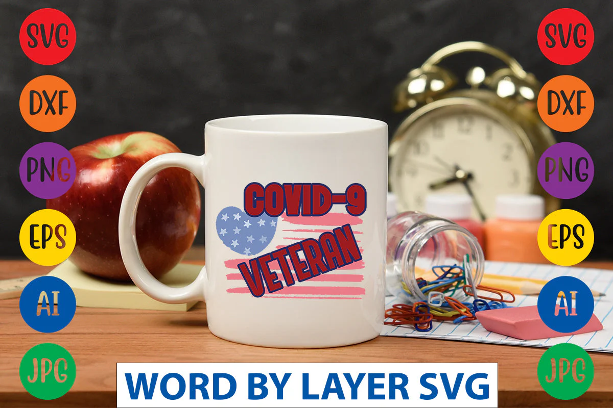Covid - 19 Veteran SVG Design - Image 2