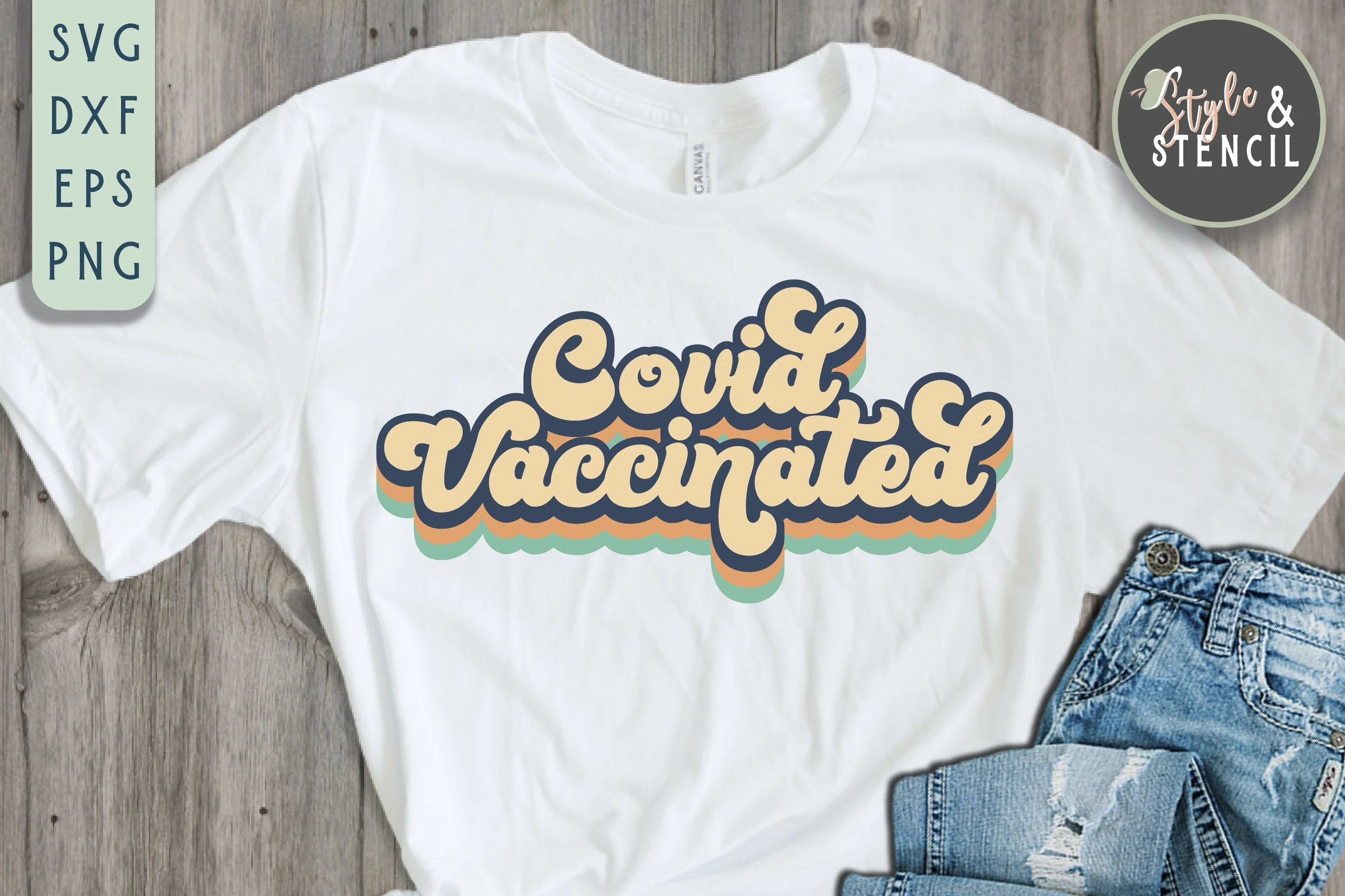 Covid Vaccinated SVG - Vaccinated Cut File