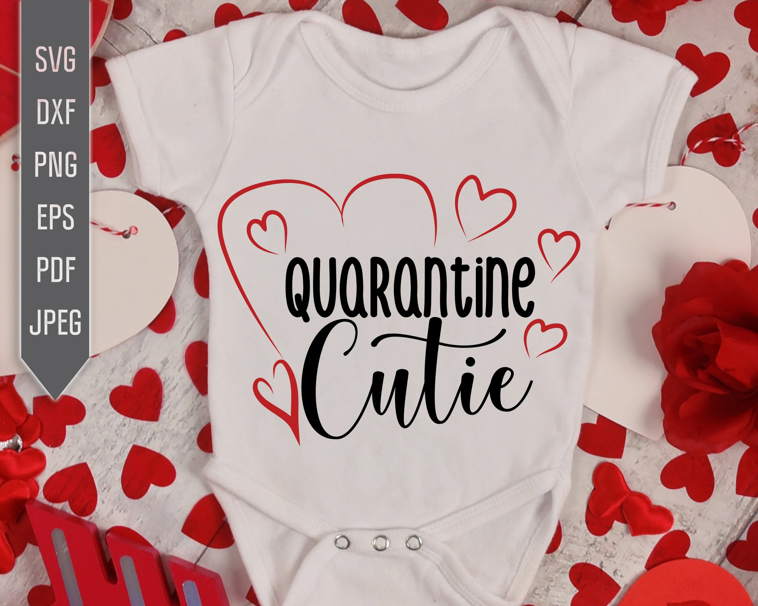 Covid Valentine's Day Svg Bundle. 2021 Quarantined Valentine's Svg. Pandemic Svg. Virus Svg. Covid 19 Cricut, Silhouette, Dxf, Eps, Png - Image 9