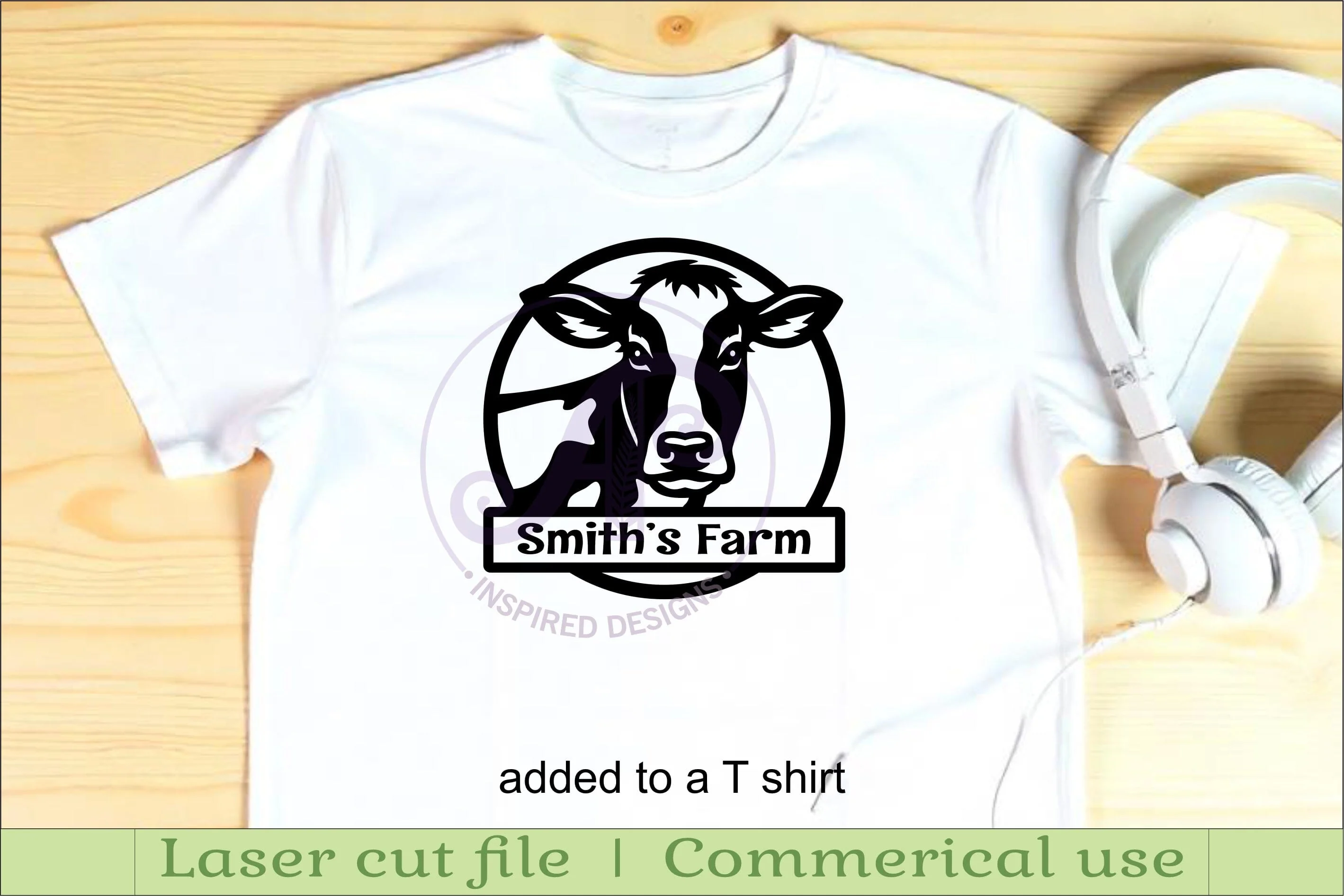 Cow Name Sign SVG - Holstein Cow Nursery Name Sign - Image 3