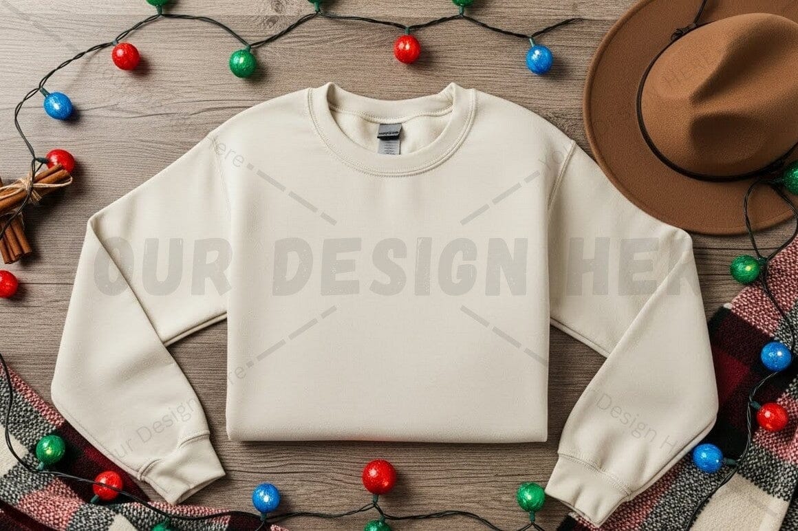 Cozy white crew neck sweatshirt