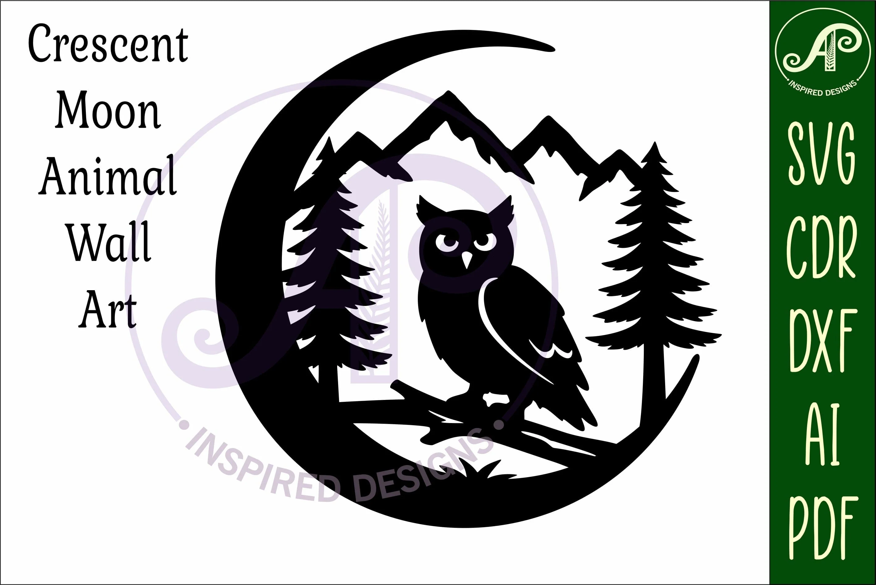 Crescent Moon Owl animal wall sign - Image 5
