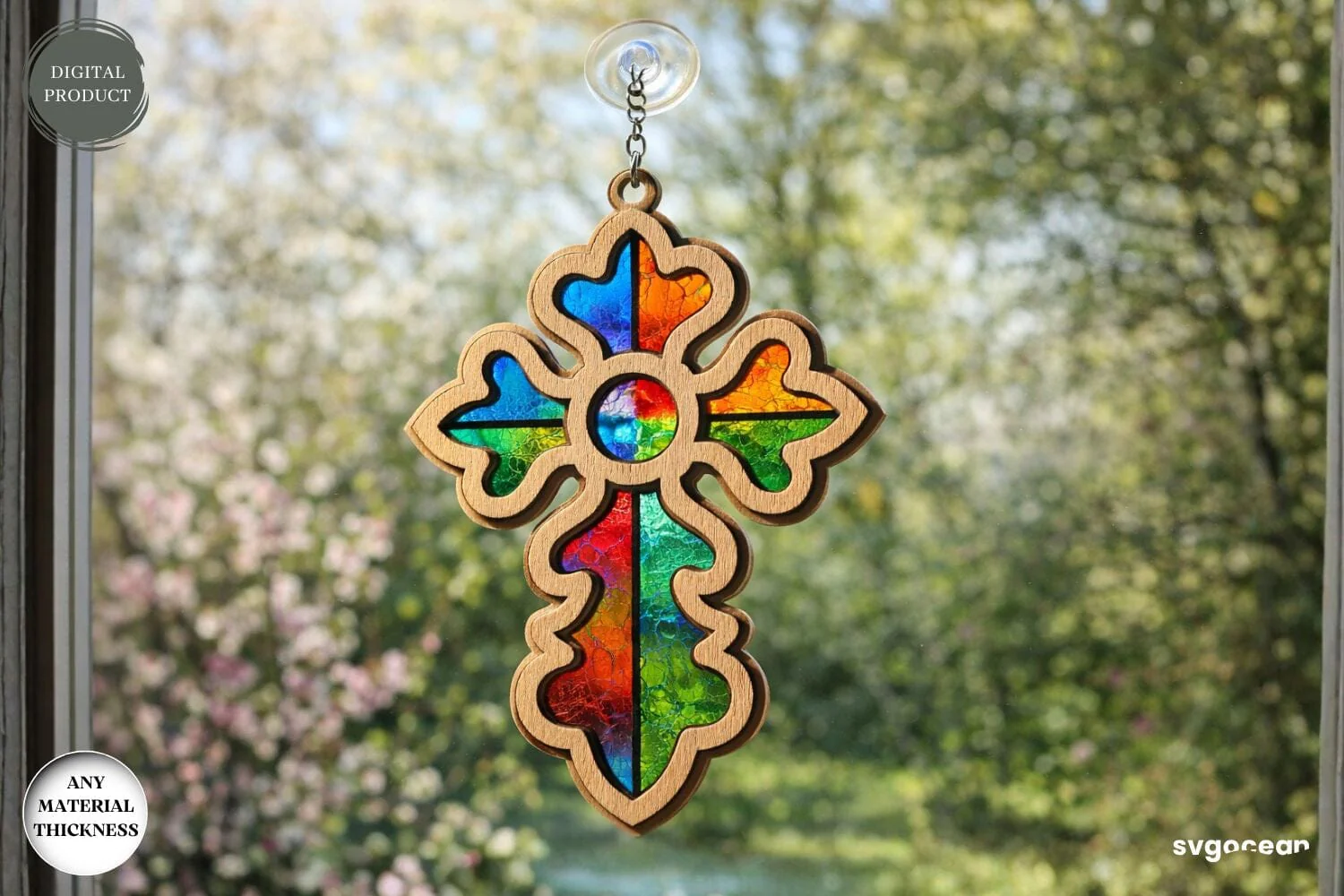 Cross Suncatcher Laser Cut Bundle - Image 8