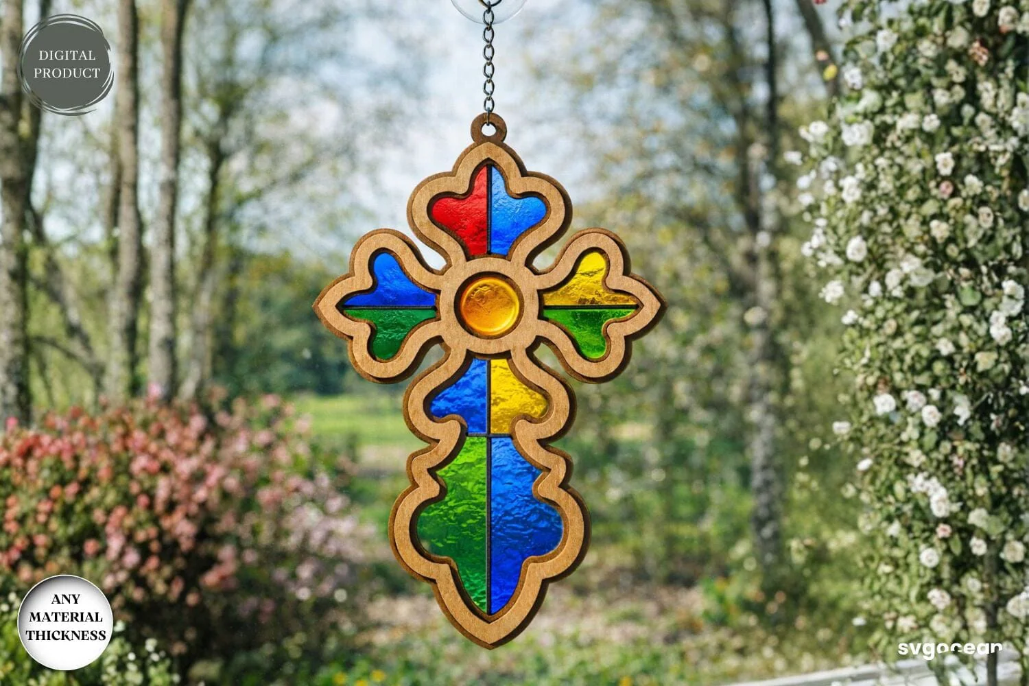 Cross Suncatcher Laser Cut Bundle - Image 9