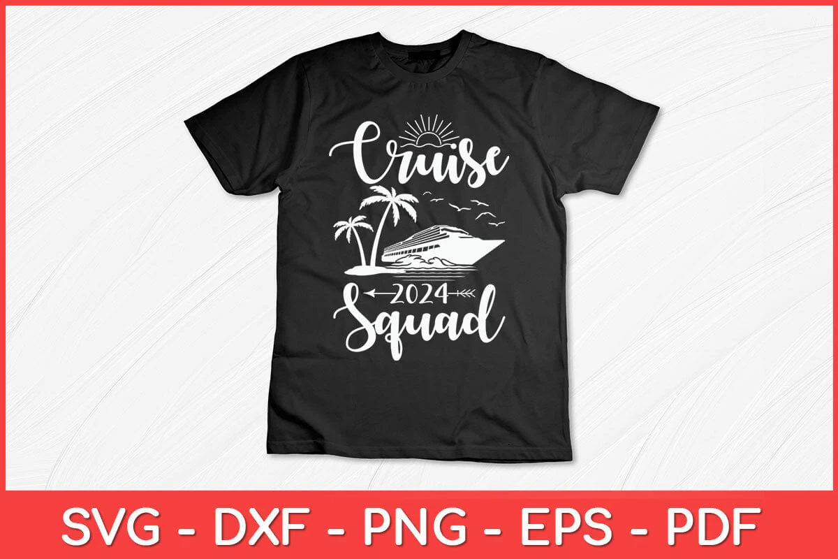 Cruise SQuad 2024 Family Matching Vacation Svg Design - Image 2