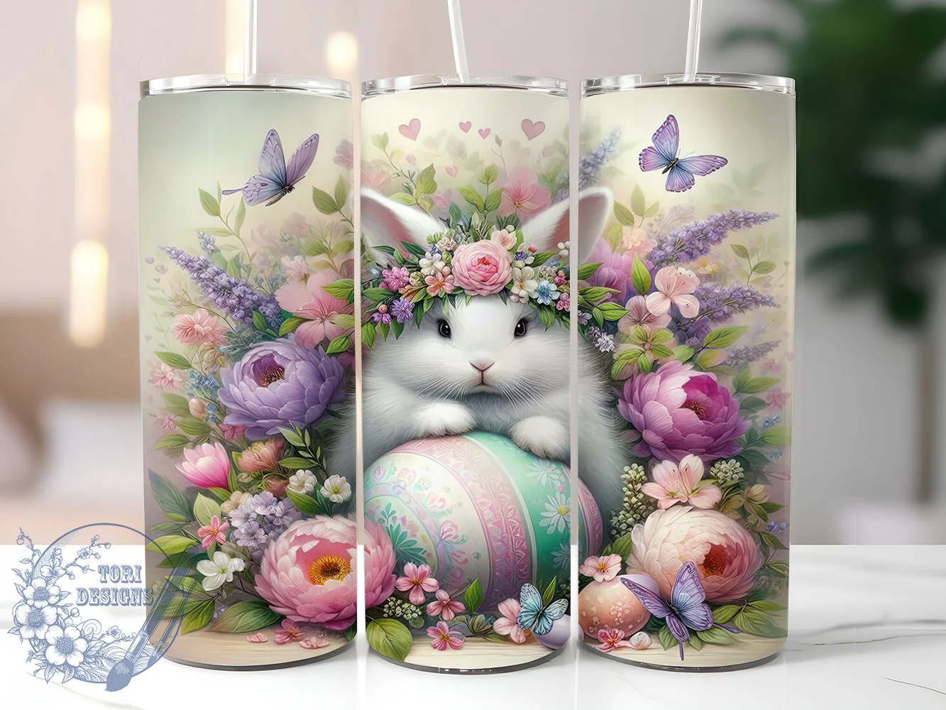 Cute Easter Bunny Tumbler, Cute Bunny Tumbler, Bunny Easter Wrap, Stylish 20oz Wrap, Sublimation Design, Trendy Gift Idea, Inspirational Easter Tumbler