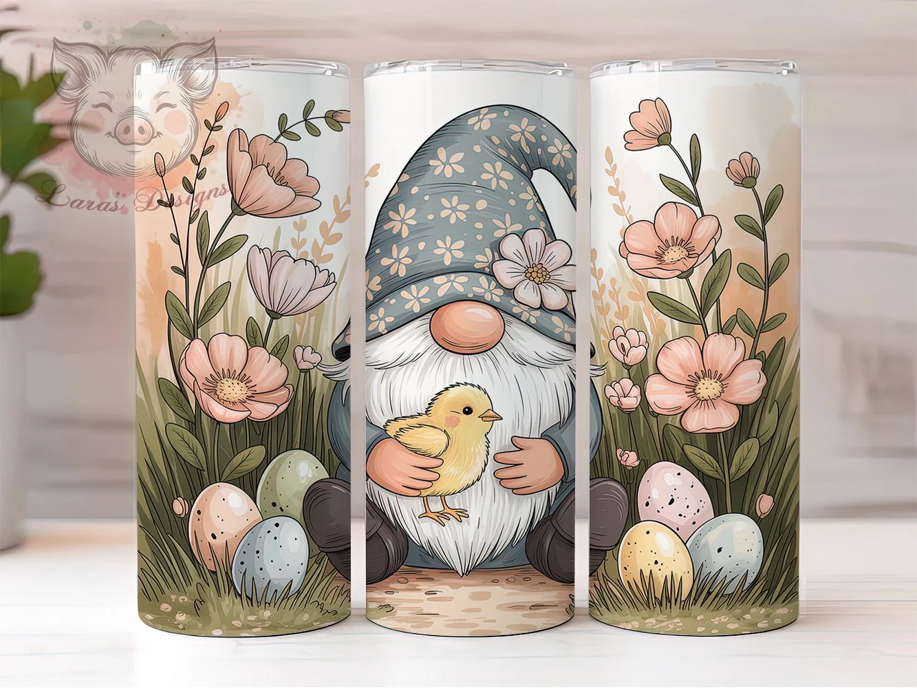 Cute Easter Chick Gnome Tumbler, Cute Gnome Tumbler, Stylish 20oz Wrap, Sublimation Design, Trendy Gift Idea, Holiday Gnome Wrap, Festive Easter Chick Tumbler