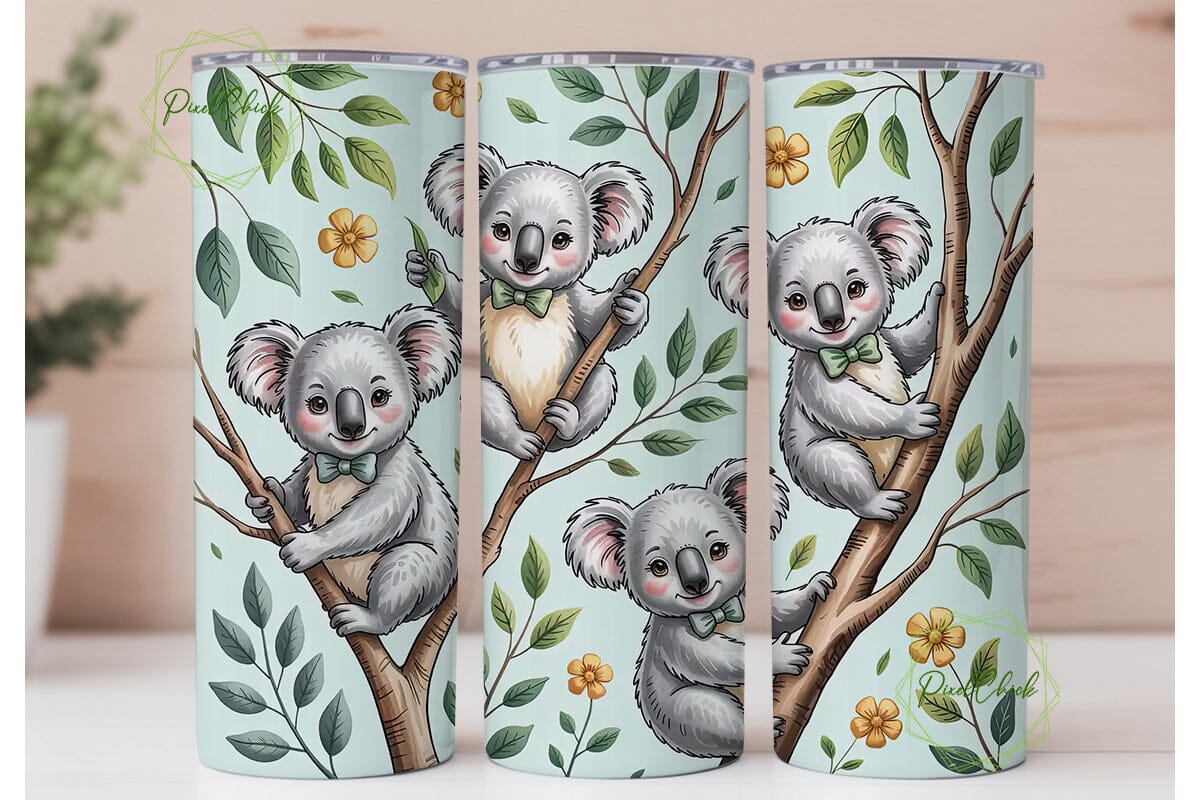 Cute Koala Tumbler Wrap