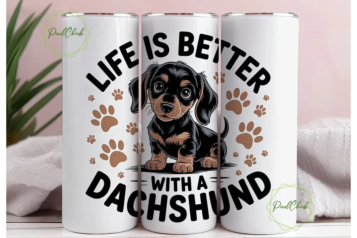 Dachshund Life Tumbler Wrap