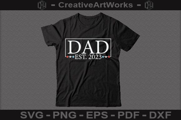 Dad Est 2023 SVG File - Image 3