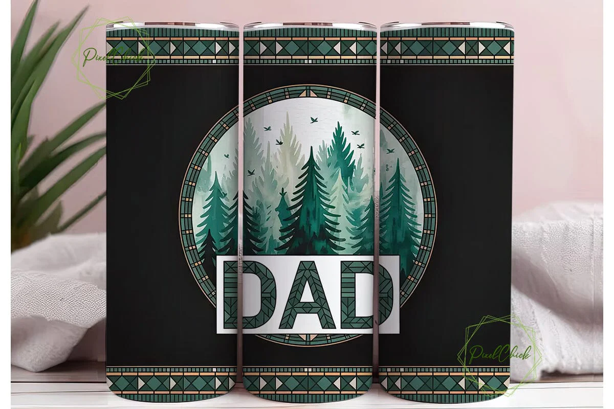 Dad Forest Tumbler Wrap - Image 3