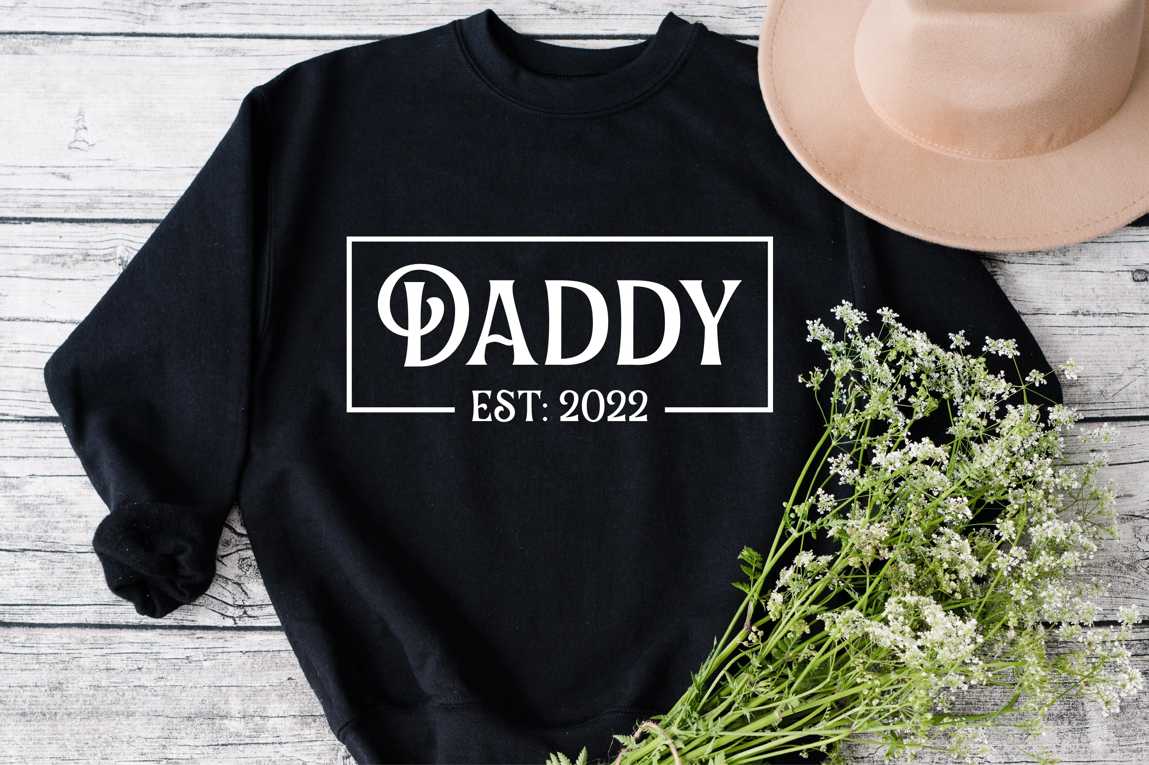 Daddy Svg, daddy Est. 2022 Svg, Fathers Day Gift, Fathers Day Svg, Gift For dad, Grandpa 2022 Svg, Grandpa Svg, Best Dad ever svg, png dxf - Image 3