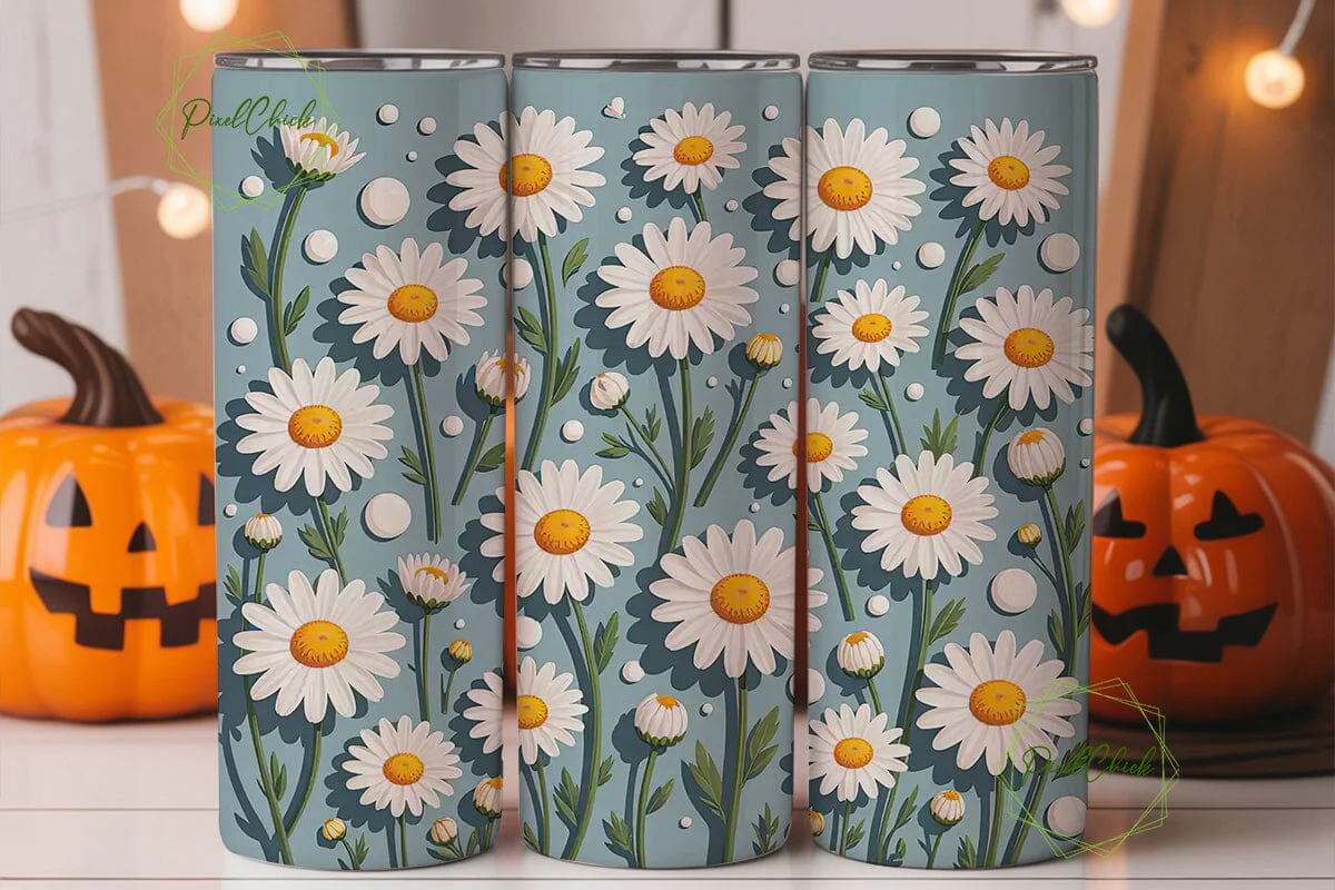 Daisy Delight 20oz Tumbler Wrap - Image 2