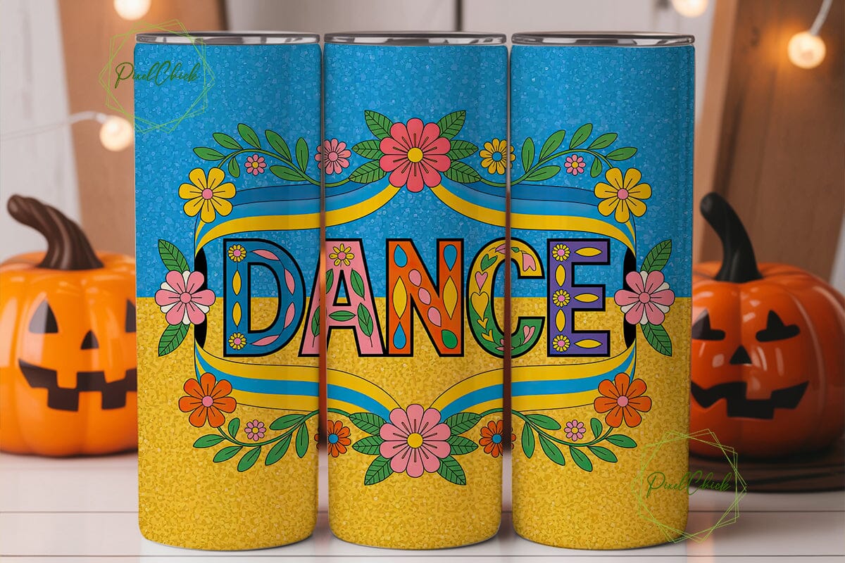 Dance Floral Ukrainian 20oz Tumbler Wrap - Image 2