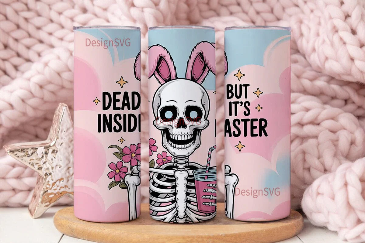 Dead Inside Easter Tumbler Wrap