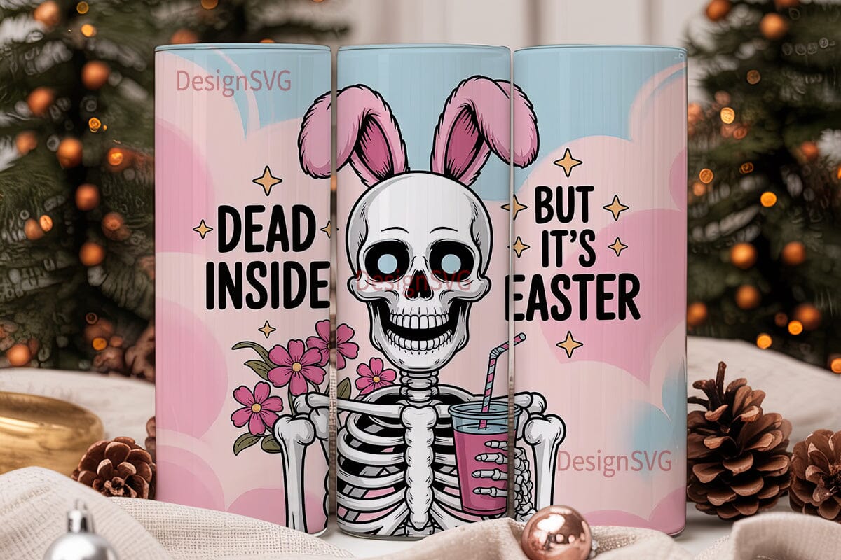 Dead Inside Easter Tumbler Wrap - Image 2