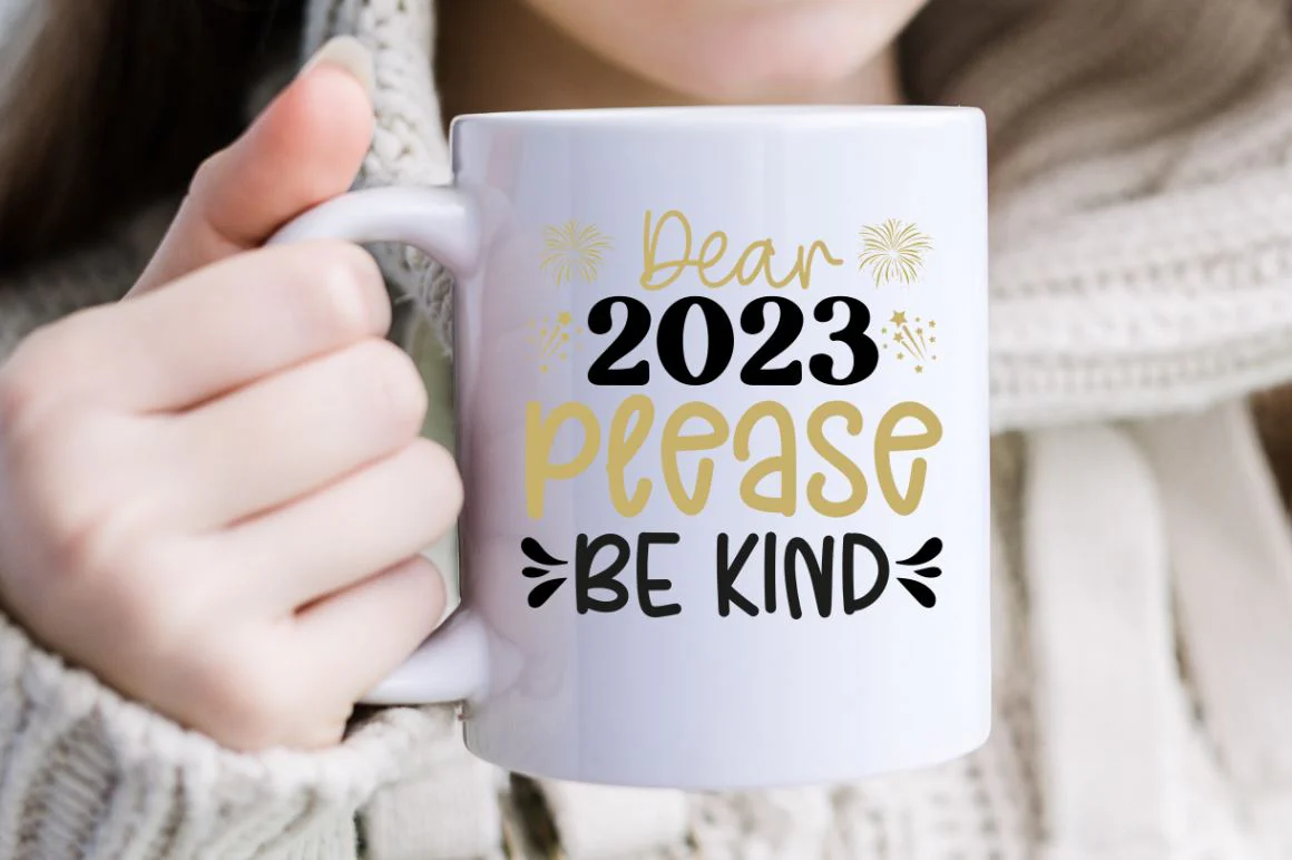 Dear 2023 please be kind SVG - Image 3