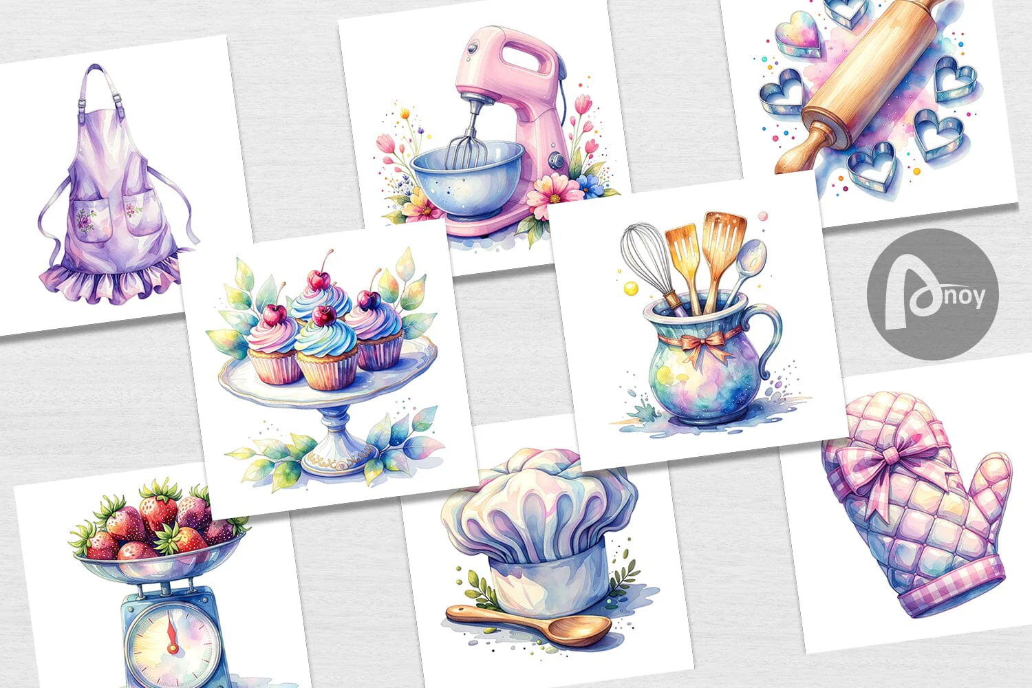 Digital Paper Baking Queen Kitchen - Image 2