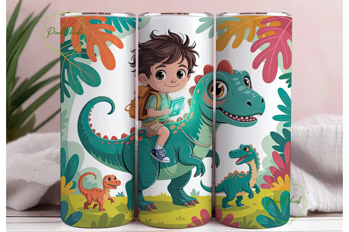 Dinosaur Adventure Tumbler Wrap - Image 3
