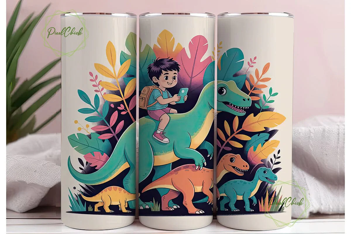 Dinosaur Adventure Tumbler Wrap - Image 3
