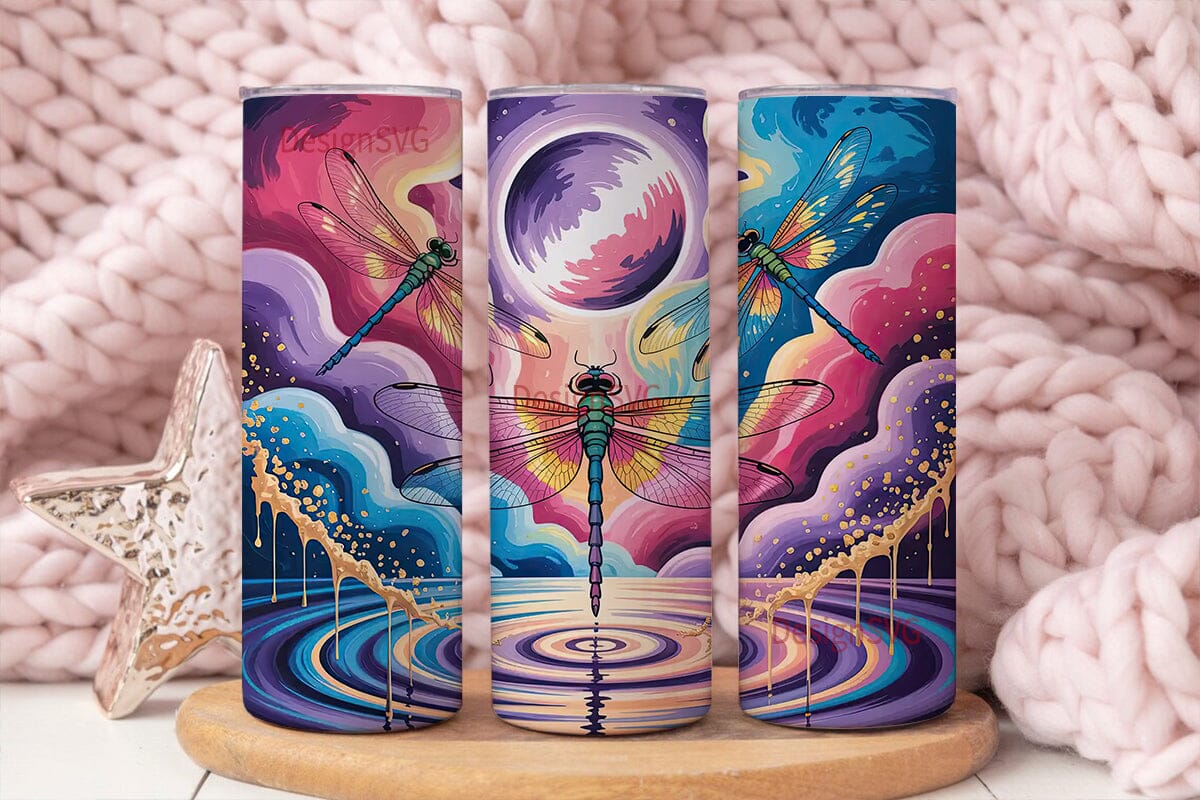 Dragonfly Galaxy 20oz Tumbler Wrap