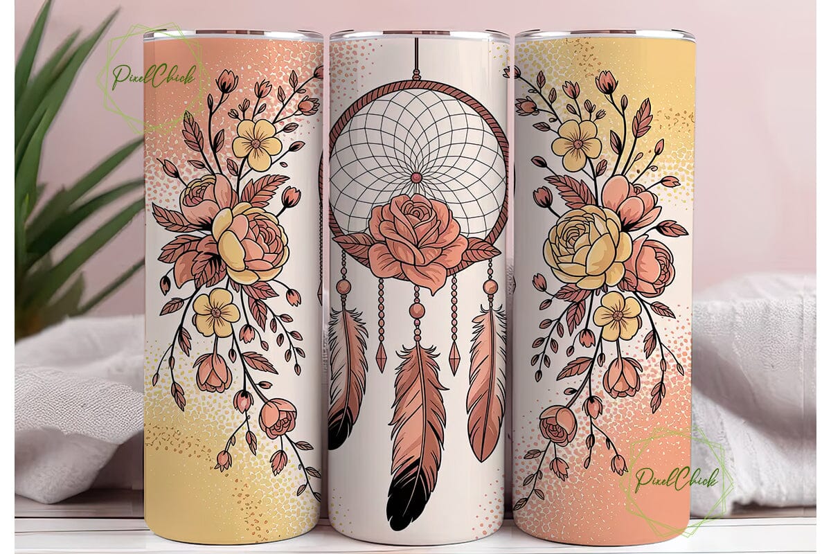 Dreamcatcher Tumbler Wrap PNG - Image 3