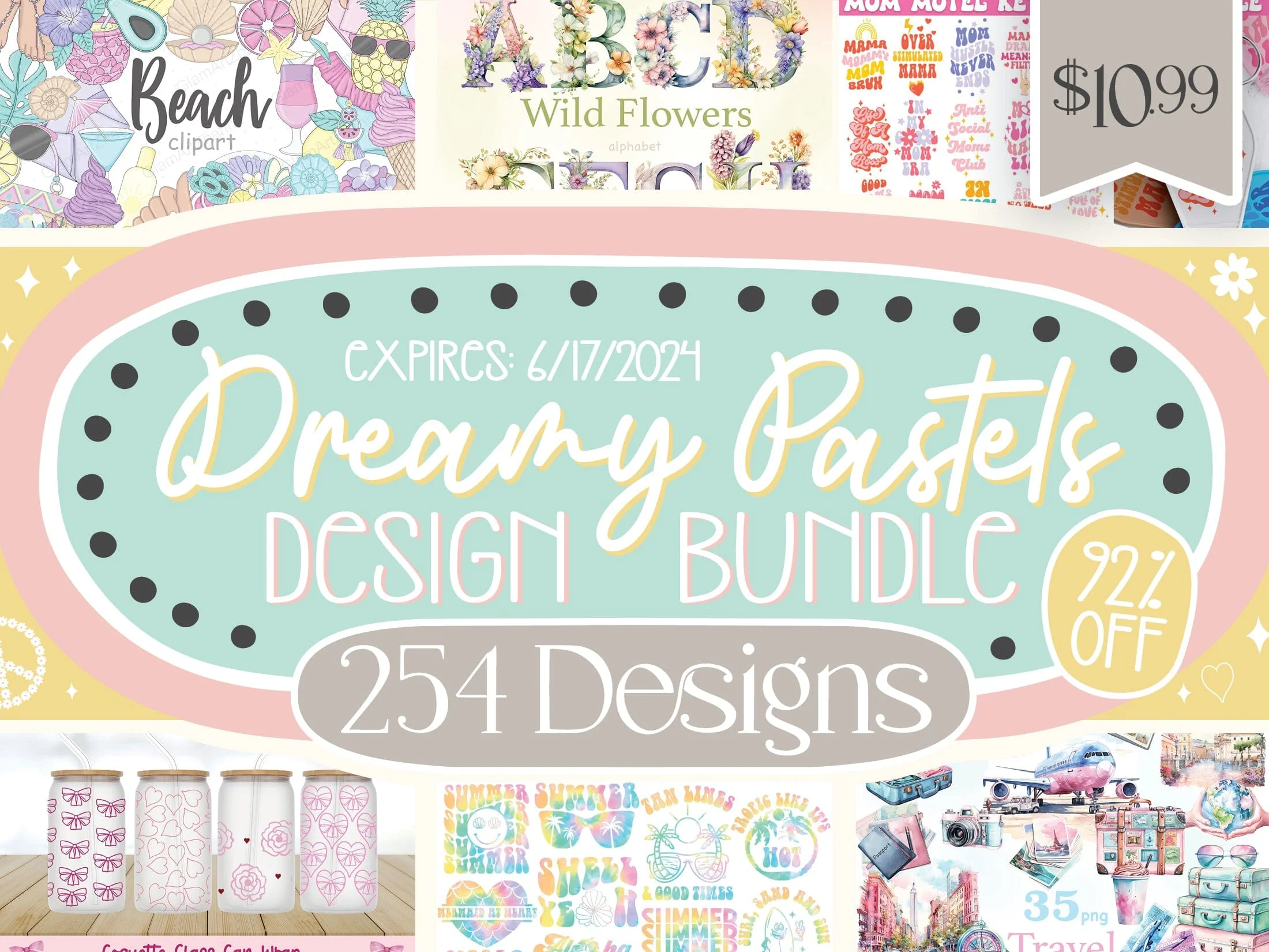 Dreamy Pastels Design Bundle