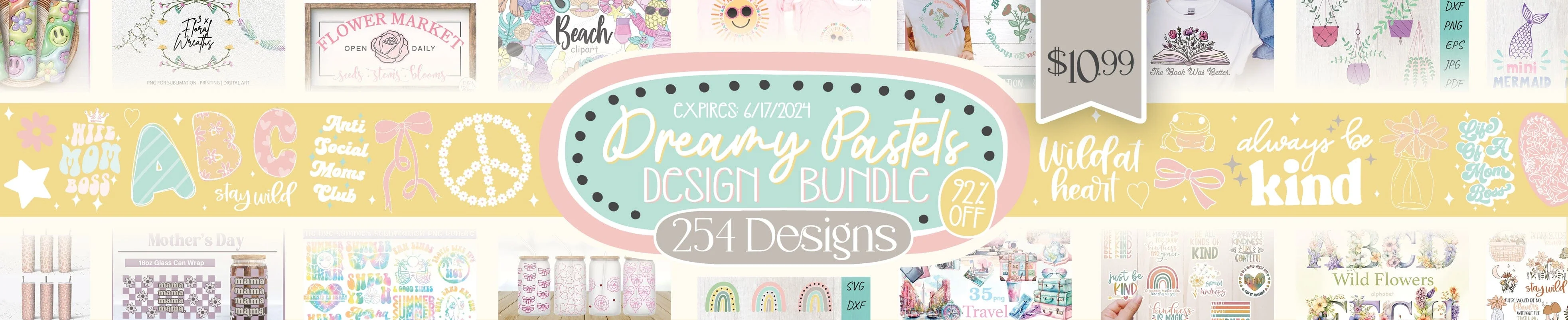 Dreamy Pastels Design Bundle - Image 2