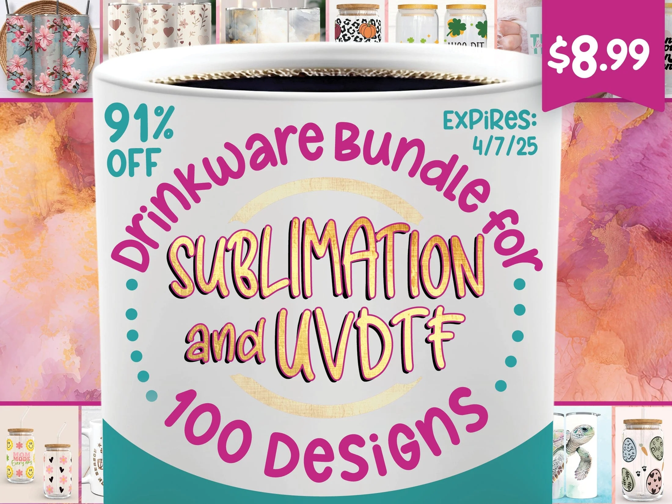 Drinkware Bundle for Sublimation and UVDTF