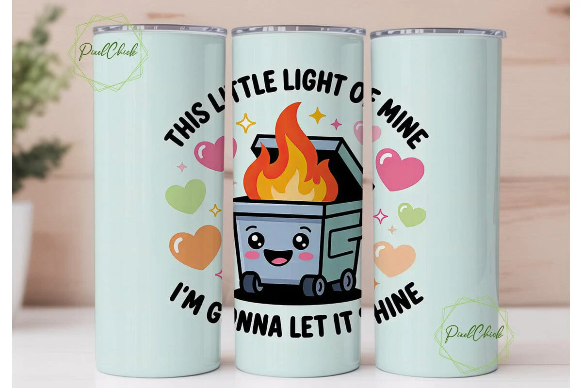 Dumpster Fire 20oz Tumbler Wrap