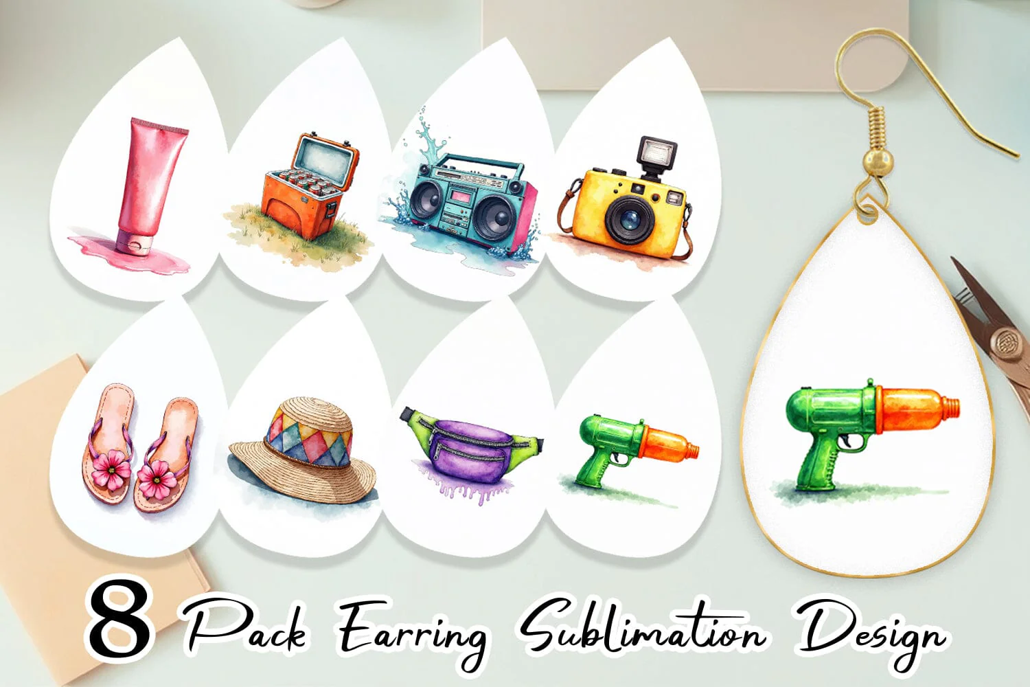 Earring 90s Beach Essentials