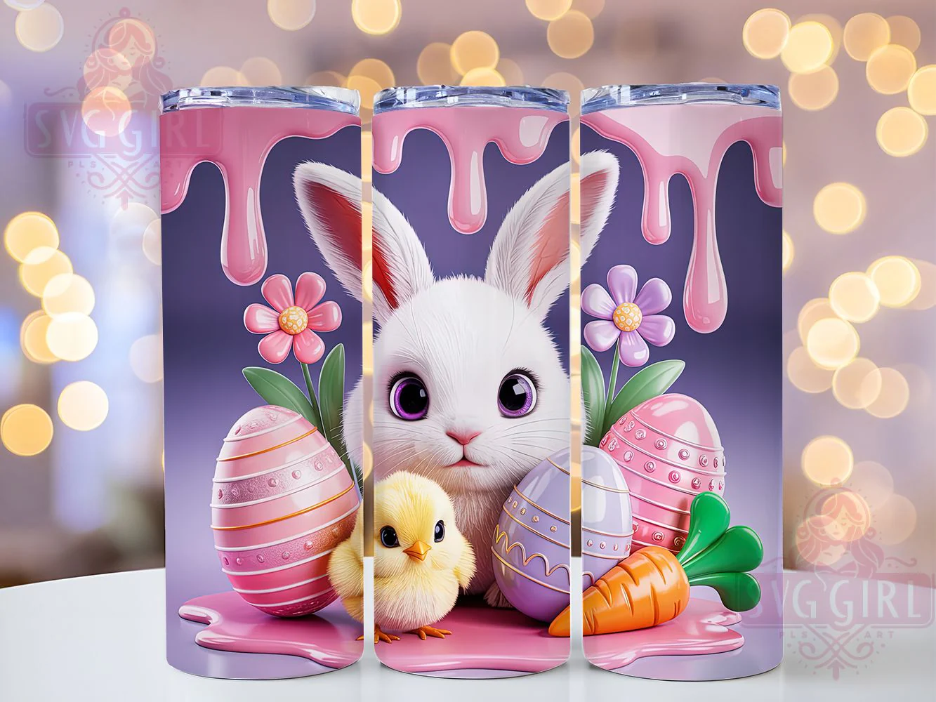 Easter Bunny Chick Tumbler, Cute Chick Tumbler, Stylish 20oz Wrap, Sublimation Design, Trendy Gift Idea, Bunny Chick Wrap, Holiday Easter Tumbler