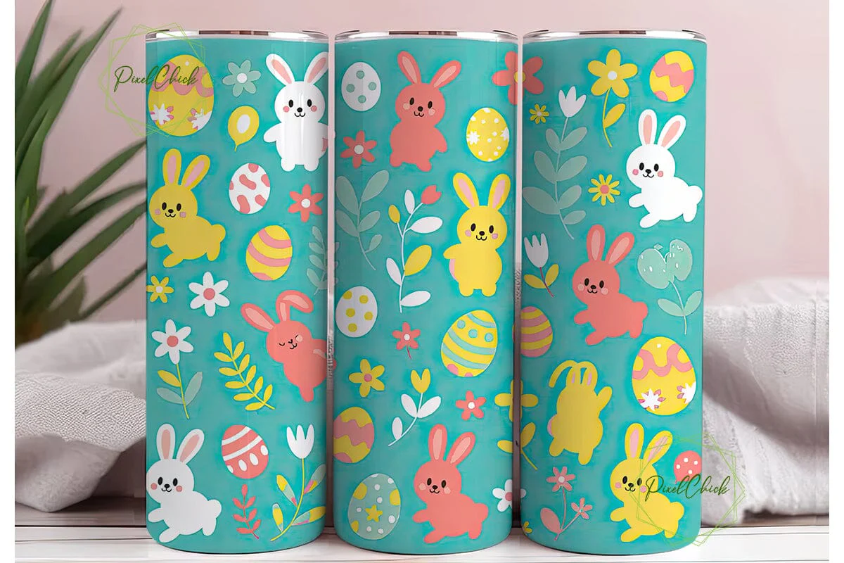Easter Bunny Tumbler Wrap - Image 3