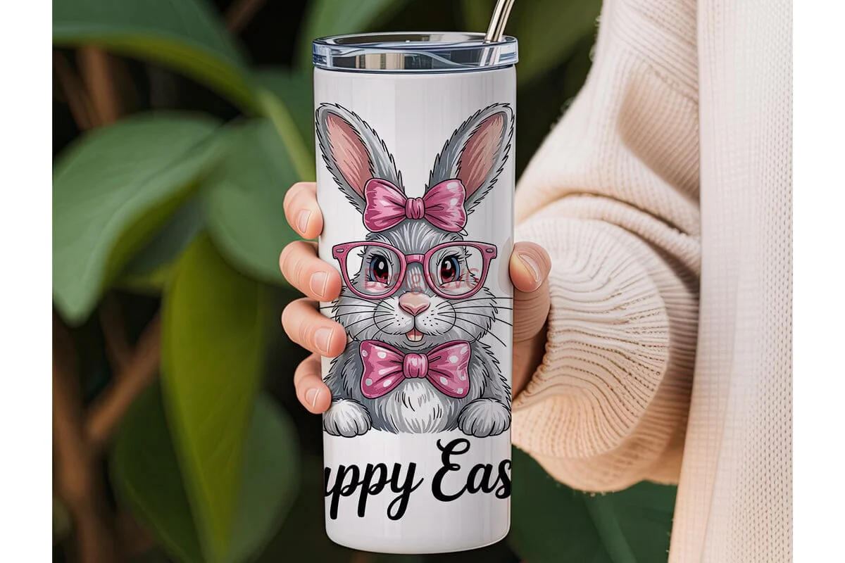 Easter Bunny Tumbler Wrap - Image 3